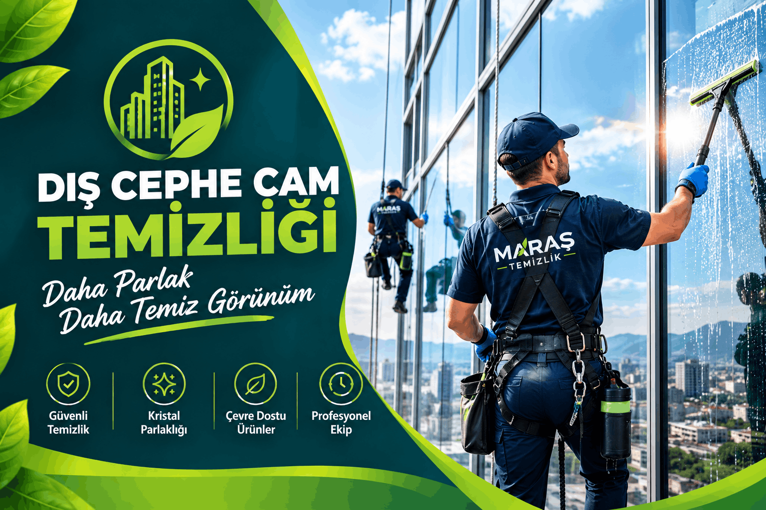 Dış Cephe Cam Temizliği Dış Cephe Cam Temizliği